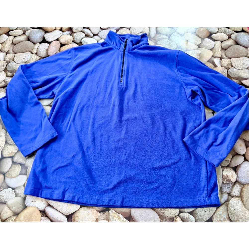 LANDS END BLUE FLEECE-LARGE